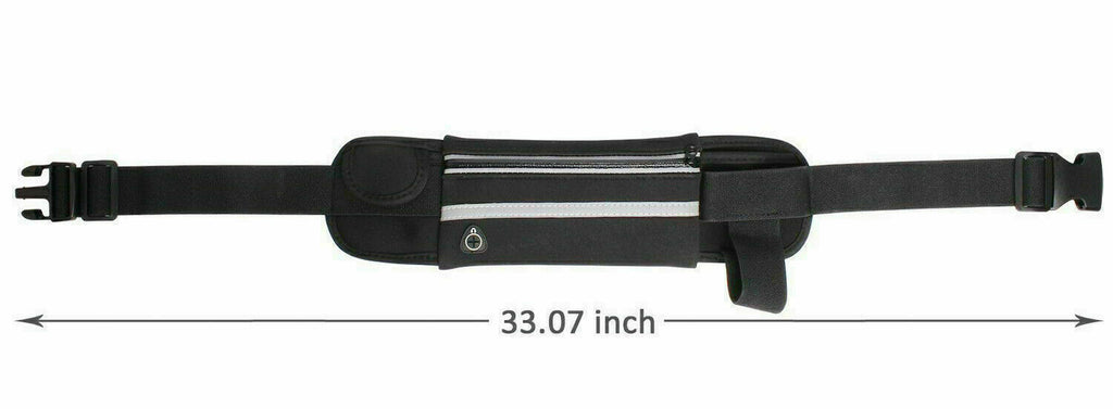Zipped Sports Running Jogging Waist Travel Bum Bag Phone Keys Mobile Money Belt