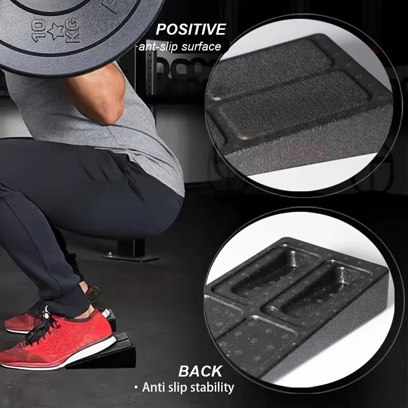 3Pcs/Set Squat Wedge Block Adjustable Non-Slip Squat Ramp Deadlift Wedge Calf Stretcher Slant Board Strength for Squat Deadlift